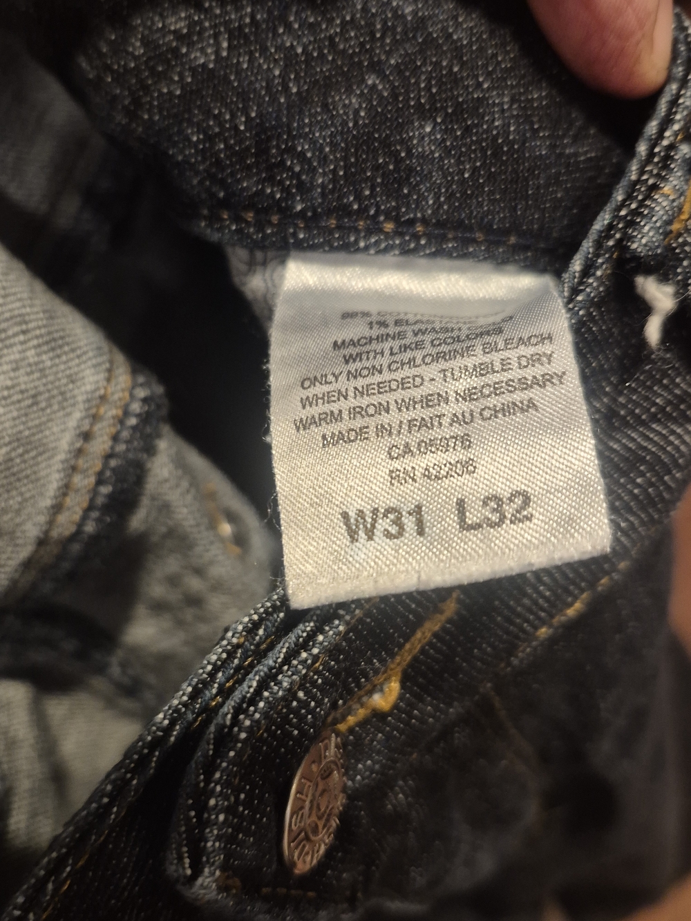 Woman Dark Wash Blue Straight-Leg Jeans W31 L32 - Picture 4 of 5